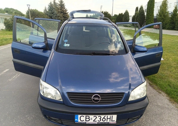 opel zafira Opel Zafira cena 7000 przebieg: 298431, rok produkcji 2002 z Bydgoszcz